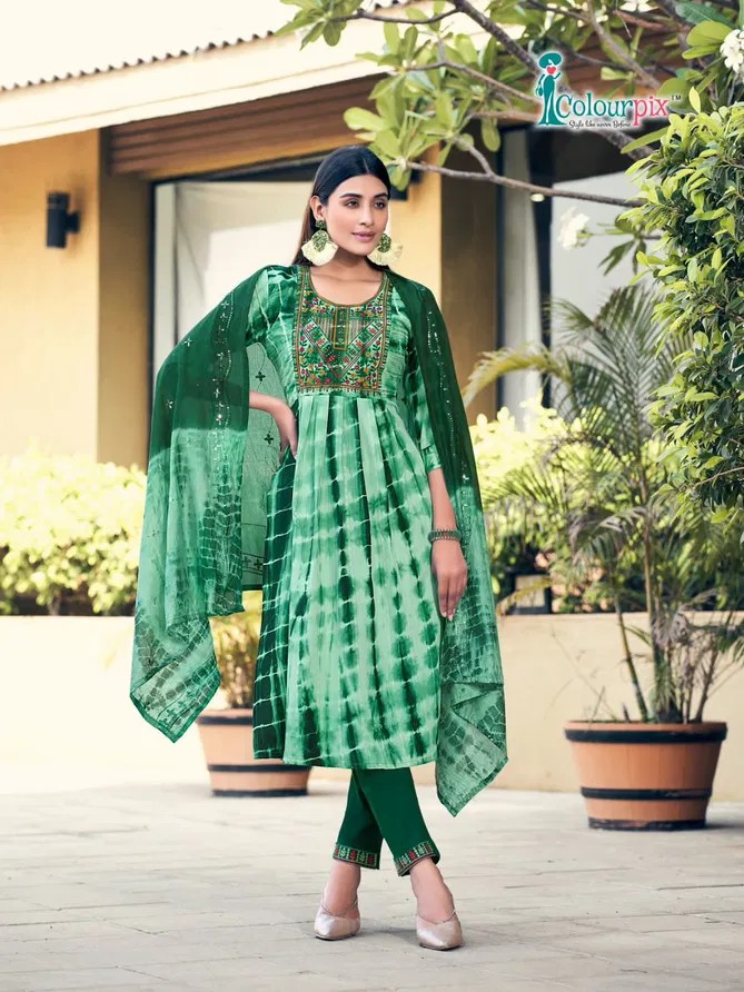 Colourpix Noor Vol 1 Viscose Printed Kurti With Bottom Dupatta Catalog